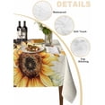 thumbnail image 3 of Sunflower Tablecloth Rectangle Table Cloth 60x102,Waterproof Outdoor Table Cloth Covers Decorative Table Protector,Yellow Spring Summer Floral Farmhouse Washable Table Cover for Kitchen Dinning Party, 3 of 8