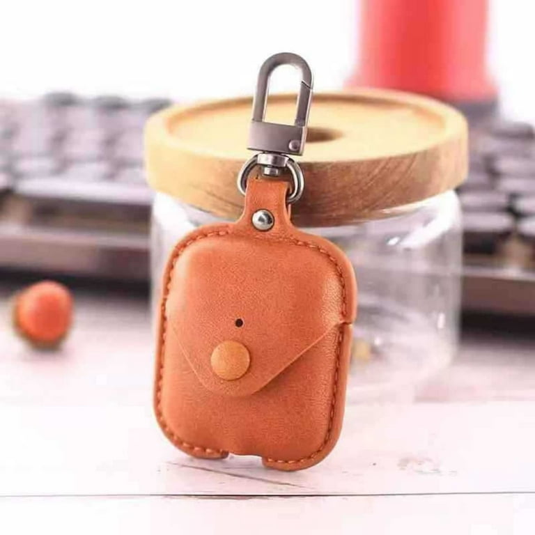 LUXURY BRAND BUTTON LEATHER AIRPODS 1-2 GENERATION CASES