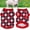 Red, variant on NFTIGB Pet Pig Dog Cat Spring Summer Sleeveless T-Shirt Vest Rhombus Pattern Blue M (7.87 inches / 20 cm)