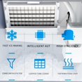 thumbnail image 3 of Kolice Commercial Automatic Ice Cube Machine,Ice Machine Ice Maker-132lbs per Day For Bars,Cafes, Milk-tea stores, Restaurants, Hotels,Bakeries, Dessert Shop, 3 of 9