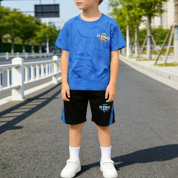 Graphic T-Shirt and Shorts Outfit Set Toddler to Big Kid