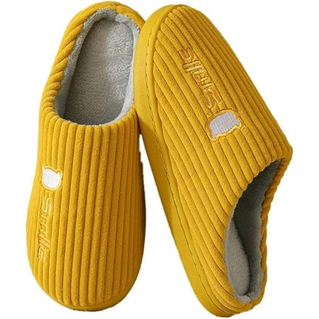 

CoCopeaunts Fluffy Slippers for Men Women Winter Warm Anti-Skid Slip on House Slippers with Fleece Lining Memory Foam House Shoes