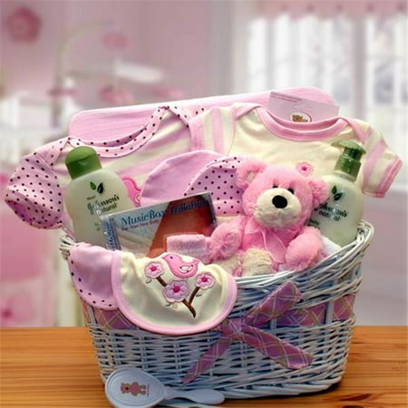 Jungle Basket - GBDS 890832-P Jungle Safari New Baby Gift Basket - Pink