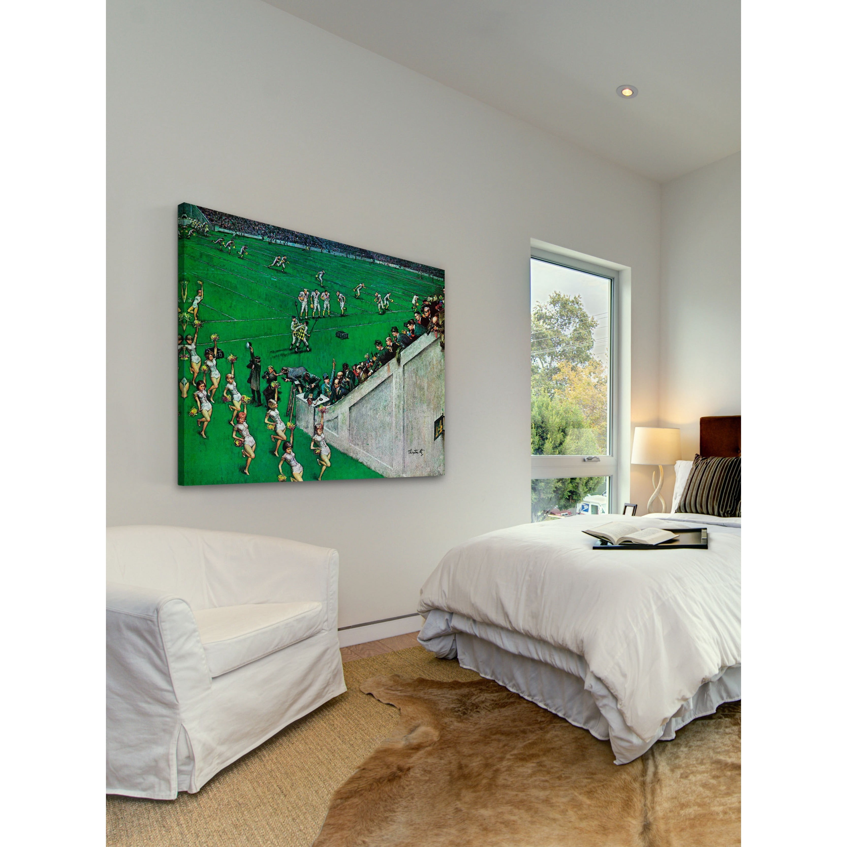 Marmont Hill 7 Baton Twirlers Leave the Field by Thornton Utz Painting Print on Canvas