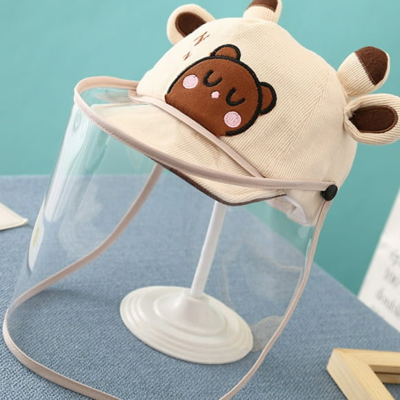 Sombrero para el sol Jadeshay ajustable con visera facial para bebé multifuncional