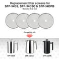 Secura French Press Replacement Screens, Stainless Steel Reusable Mesh