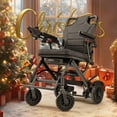 thumbnail image 4 of Lightweight Electric Power Wheelchair 36lbs,Foldable All Terrain Motorized Wheelchair for Travel,Black, 220 lb Limit, 4 of 12