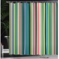 thumbnail image 3 of Ambesonne Abstract Shower Curtain, Funky Stripes Pattern Art, 69"Wx70"L, Pale Green, 3 of 4