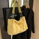 thumbnail image 1 of Bolsa Bolso bandolera bonito para mujer, Bolso Hobo informal y sólido, Bolso de trabajo de viaje suave de gran capacidad, 1 of 6