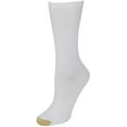 thumbnail image 2 of Gold Toe  Non Binding Ribbed Crew Socks (3 Pair Pack) (Women), 2 of 4
