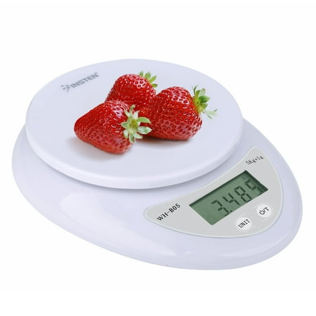 Insten Digital Multifunction Kitchen Food Scale 1g to 5000g 5kg (units of measurements: gram or (Best Food Weight Scale)