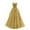 Gold, variant on Lace Applique Tulle Prom Dresses Spaghetti Straps Ball Gown Evening Gown (BU2 L)