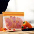 thumbnail image 2 of 12 Pack Stockage Alimentaire Peva Lavable et Réutilisable pour Collation Sandwich (Couleur Radis), 2 of 5