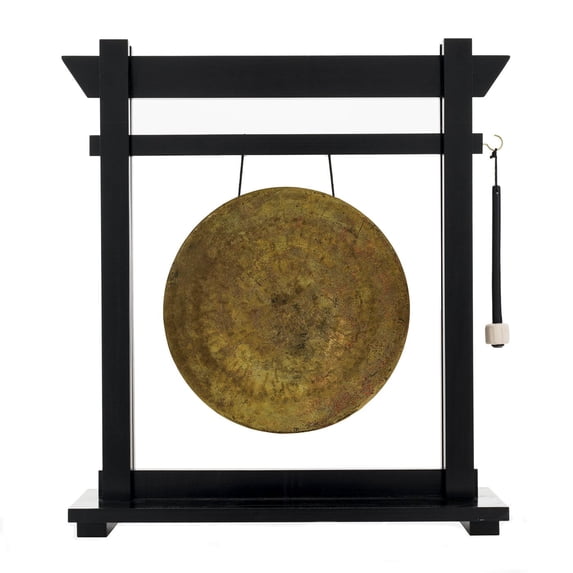 14" Gongs on the Moksha Joe Gong Stand - Black