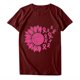 thumbnail image 4 of Puntoco Blusa de manga corta con estampado de moda para mujer, divertida camiseta de cuello redondo, 4 of 4