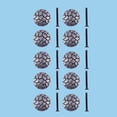 thumbnail image 2 of Renovators Supply Iron Kitchen Cabinet Knob Pull Vintage Round Cobblestone style Pewter Finish Small Decorative Metal Knobs for Cupboard, Drawer or Chest Pull Handle w/Screws Pack of 10, 2 of 2