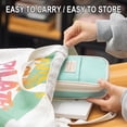 thumbnail image 6 of Large-Capacity Expandable Pencil Case, Macaron-Color Transformable Stationery Box with Multi-Compartment Design for Office & Travel Supplies, 6 of 7