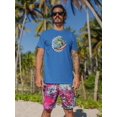 thumbnail image 2 of Cool Surfer Crocodile T-Shirt Men -Smartprints Designs, Male Small, 2 of 4