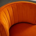thumbnail image 2 of MOONMISS 360° Swivel Barrel Accent Chairs, Round Armchairs with Wide Upholstered, for Living Room, Bedroom, Orange, 2 of 5