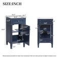thumbnail image 6 of S-HOME 18-Inch Bathroom Vanity Set With Ceramic Sink And Soft Closing Door，Blue, 6 of 11
