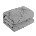 thumbnail image 3 of Chic Home Daya 4 Piece Duvet Cover Set Ruffled Pinch Pleat Design Embellished Zipper Closure Bedding, Queen, Silver, 3 of 5