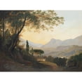 thumbnail image 2 of Julius Elsasser 24x19 Black Ornate Framed Double Matted Museum Art Print Titled: Subiaco in Lazio, Near Rome, Italy, 2 of 5
