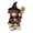A, variant on Orangide Halloween Cow Decorations, Scottish Resin Statue with Pumpkin for Home Garden Kitchen Tiered Tray Table, Witch Highland Cow Figurine