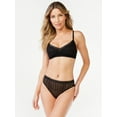 thumbnail image 2 of Sofia Intimates by Sofia Vergara Women's Geo Lace Hi Cut Cheeky, 2 of 6