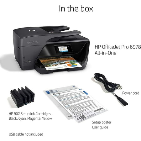 HP OfficeJet Pro 6978 All-in-One Wireless Color Printer, Auto Double-Side (T0F29A)