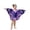 Dark Purple, variant on Girls Butterfly Swim Cover Up Cute Swimsuit Poncho Rash Guard Coverups (Dark Purple 2-3 Years)