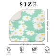 thumbnail image 4 of Floral Dish Drying Mat with Daisies for Kitchen Countertop Absorbent Microfiber Dish Rack Mat Spring Summer Drainer Pad Foldable 16x18 Inch, 4 of 7