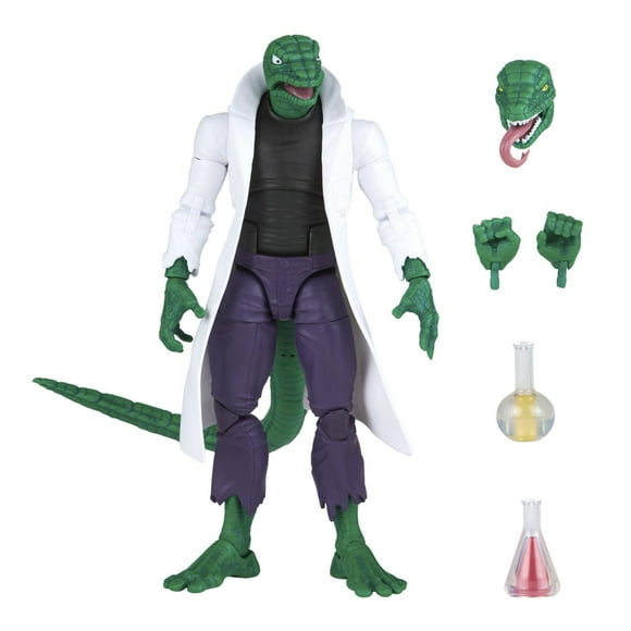 Marvel Legends Series Spider-Man 6-inch Marvel’s Lizard Retro Action Figure Toy, Includes 5 Accessories
