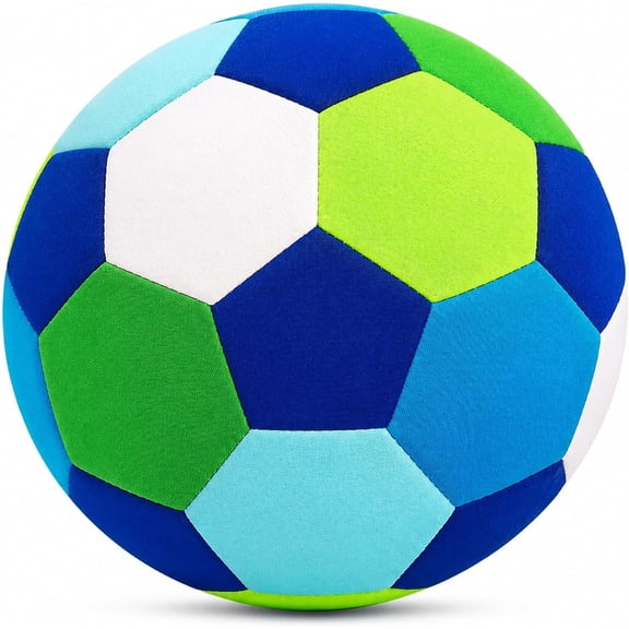 Indoor Soccer Ball Size 4, Silent Fabric-Covered Ball for