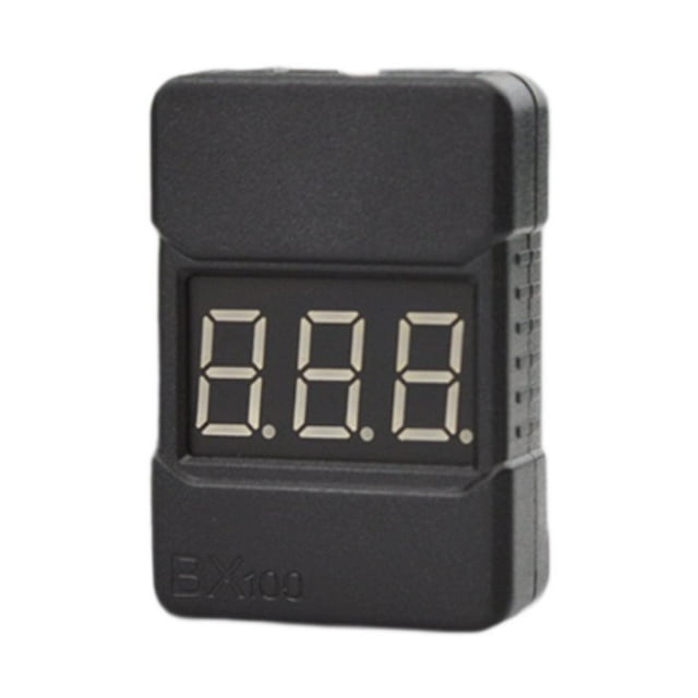 Comprobador de voltaje 1-8S con indicador LED Pantalla digital portátil profesional 2 en 1 Repuestos RC Alarma Comprobador de voltaje RC