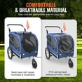 thumbnail image 4 of KFFKFF Canine Bicycle Trailer, Accommodates up to 100 lbs, Dual-Function Pet Pushchair and Bike Carrier, Convenient Collapsible Cart Structure with Detachable Wheels, Standard Bike Attachment, 4 of 9