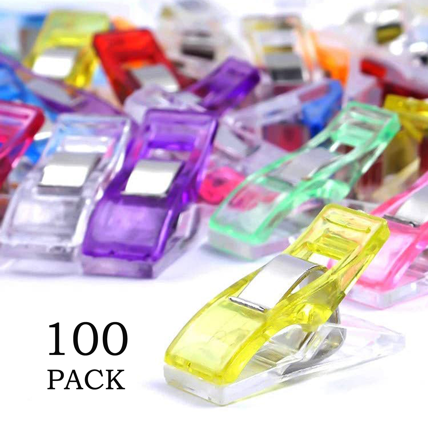 100 Pack Sewing Clips for Quilting, Multipurpose Sewing Clips Clamps