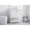 thumbnail image 2 of Elegant Kitchen and Bath 30 inch Single Bathroom Vanity in White, 2 of 8