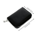 thumbnail image 2 of Houderco Cartera De Cuero Negro Unisex Para Guardar Tarjetas Y Monedas Con Moderno Y, 2 of 6