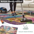 thumbnail image 5 of Purple Dragonfly Outdoor Rug for Patio/Deck/Porch, Non-Slip Large Area Rug 5 x 8 Ft, Colorful Flowers Watercolor Chic Floral Plant Indoor Outdoor Rugs Washable Area Rugs, Camping Rug Carpet Runner, 5 of 8