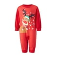 thumbnail image 3 of Meihuid Family Matching Christmas Pajamas Set Cotton Xmas Deer Holiday Pajamas Sleepwear Dad Mom Kids PJs, 3 of 9