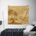 thumbnail image 6 of Balery Retro Palm Tree Pattern Tapestry 60x51 Inches - Large Wall Hanging Tapestry for Bedroom, Living Room, Dorm Decor - Artistic and Aesthetic Room Decor, 6 of 9