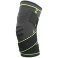 thumbnail image 2 of Outdoor Dual Sports Kneepad Breathable Knitted Kneepad Dual Pressure Bands Knee BraceGreen M, 2 of 14