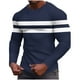 thumbnail image 2 of Blusas y camisas de manga larga con cuello redondo para hombre, ropa deportiva para el hogar, pijamas, camisetas casuales holgadas de color liso, blusa deportiva de poliéster para hombre, 2 of 5