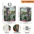 thumbnail image 5 of Yayeee 4 Pack Qtip Holder Bathroom Cotton Swab Canister with Lid Clear Dispenser Set, Window Plants, 5 of 6