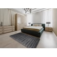 thumbnail image 4 of Ahgly Company Indoor Rectangle Contemporary Carbon Gray Abstract Area Rugs, 5' x 7', 4 of 6
