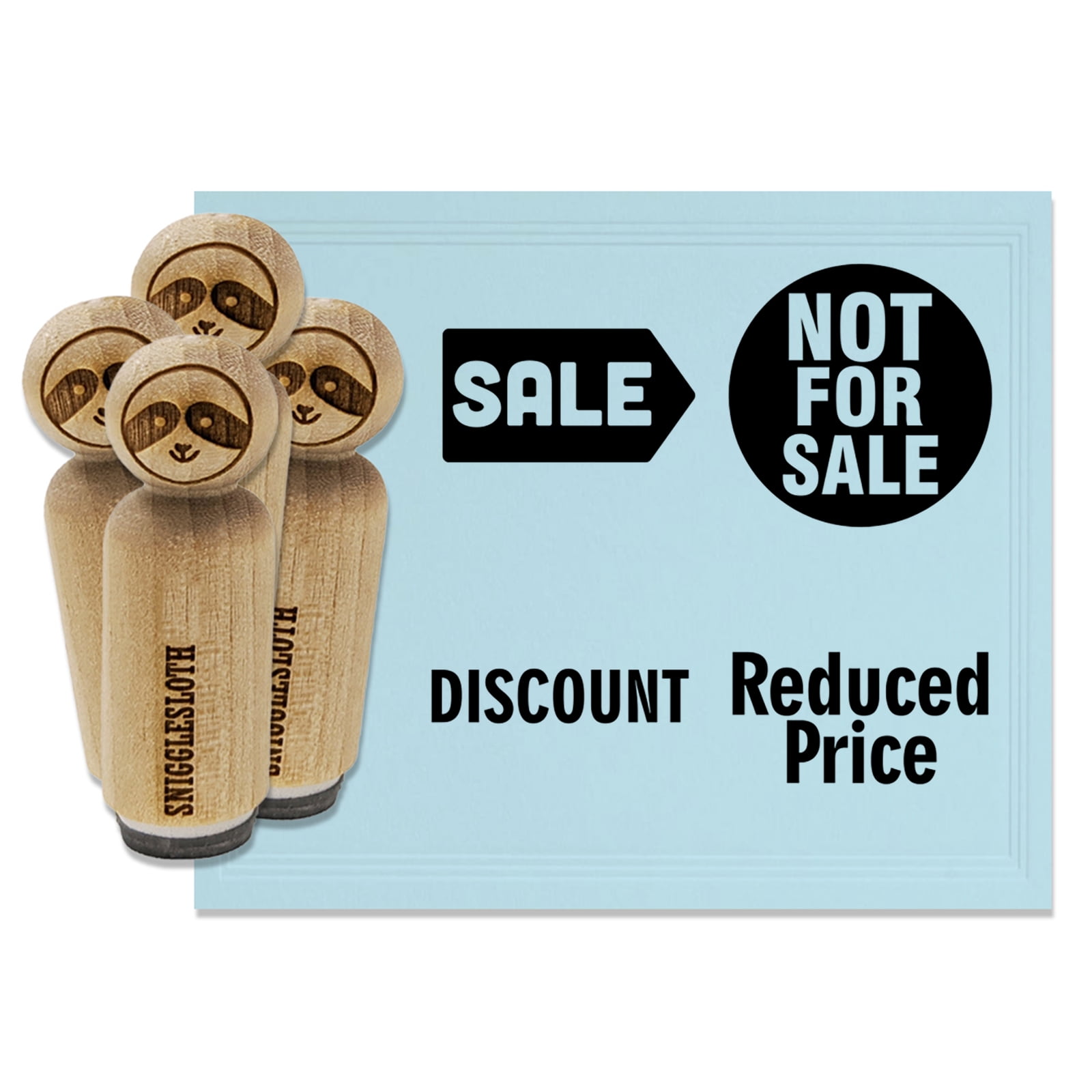 Labels Not For Sale Reduced Price Discount Rubber Stamp Set for Scrapbooking Crafting Stamping