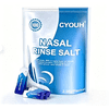 Salt Saline Packets Sinus Nasal Rinse for Neti Pot, 100PCS Individually Wrapped Nasal Wash Irrigation System Nose Cleaner Saline Refill Pakckets
