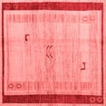 thumbnail image 1 of Ahgly Company Indoor Square Abstract Red Modern Area Rugs, 5' Square, 1 of 4