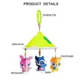 thumbnail image 2 of Cochecito de bebé Sonajero Juguete Cochecito de viento Campana de viento Cochecito colgante Cuna Cama colgante Campana Dibujos animados Animal Muñeca de peluche Bebés Regalos - Verde, 2 of 3