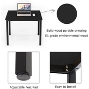 Soges Large Office Desk Wood Writing Desk with Metal Frame Computer Desk Black, 55inch